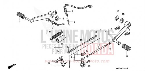 PEDALE (2) CBR900RRT di 1996